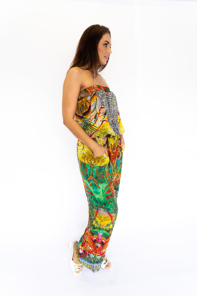 QUEEN OF JUNGLE ~ TUBE PANTSUIT