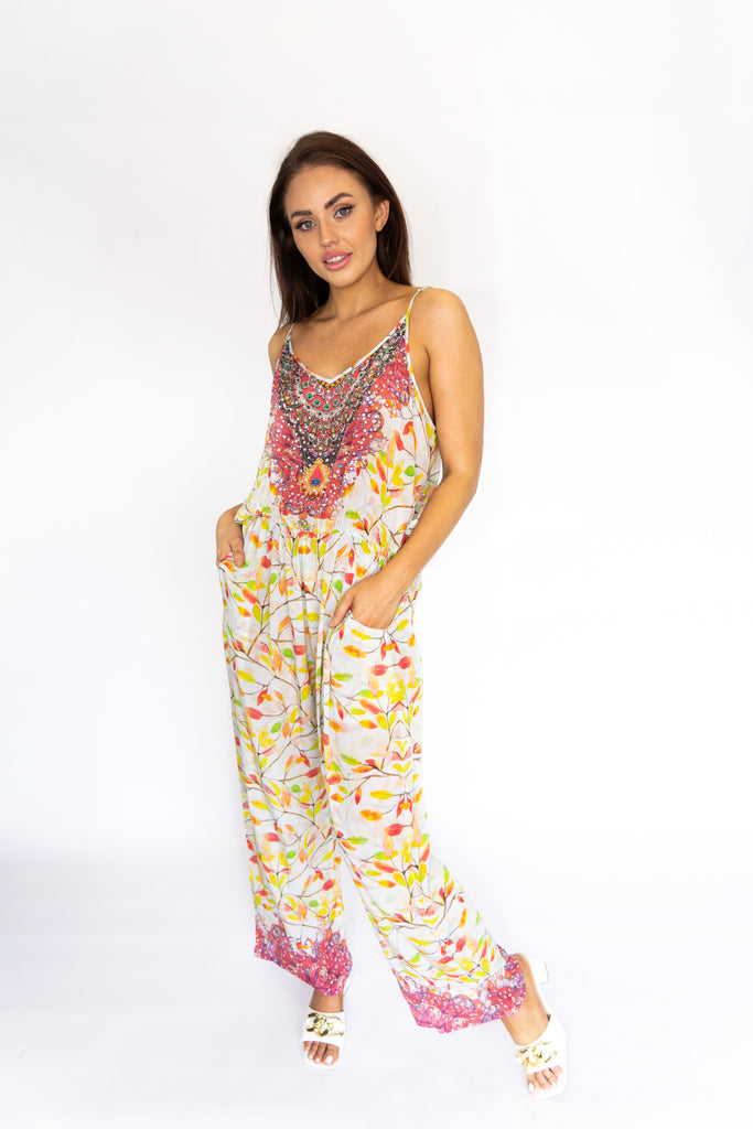 SPRING LEAVES ~ PANTSUIT