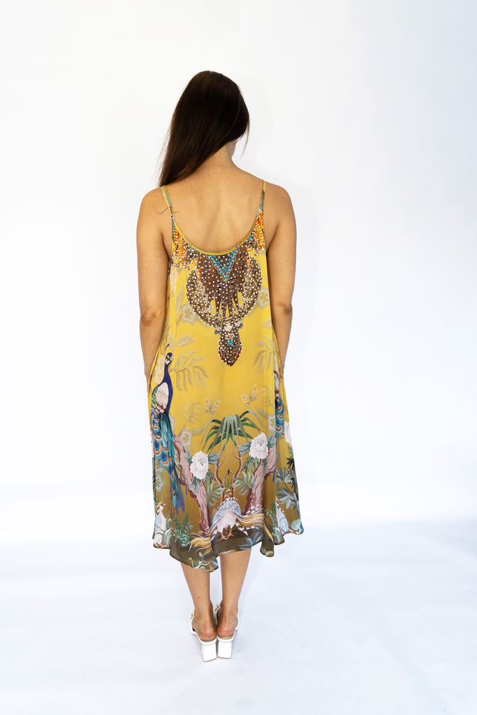 PEACOCK DESIRE MAXI DRESS