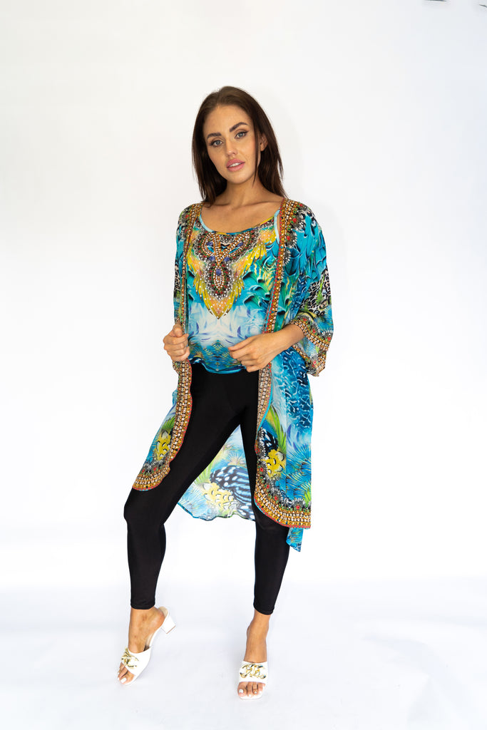 SEA ENCHANTMENT MID LENGTH KIMONO