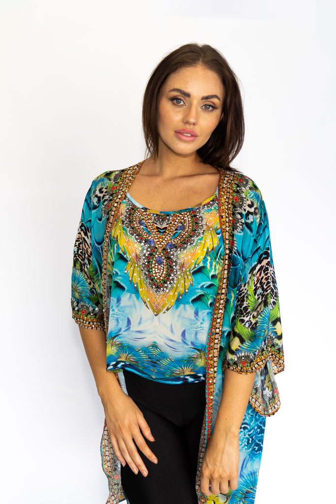 SEA ENCHANTMENT MID LENGTH KIMONO