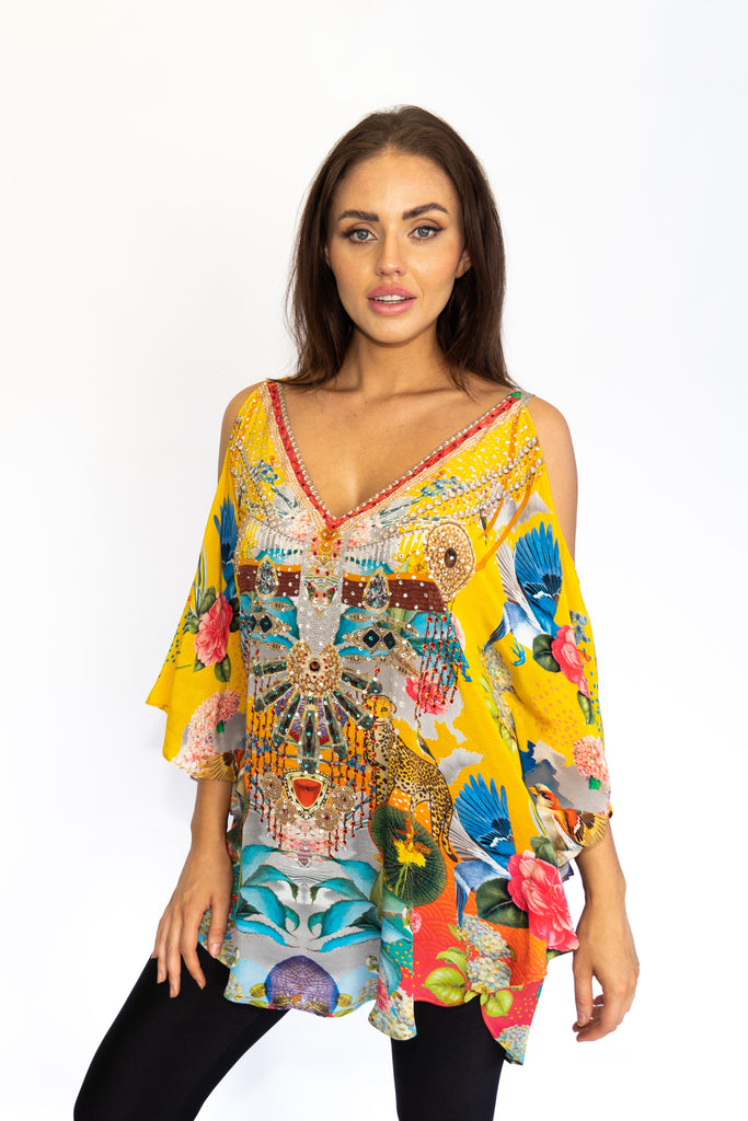 PIRAMBRA COLD SHOULDER TOP