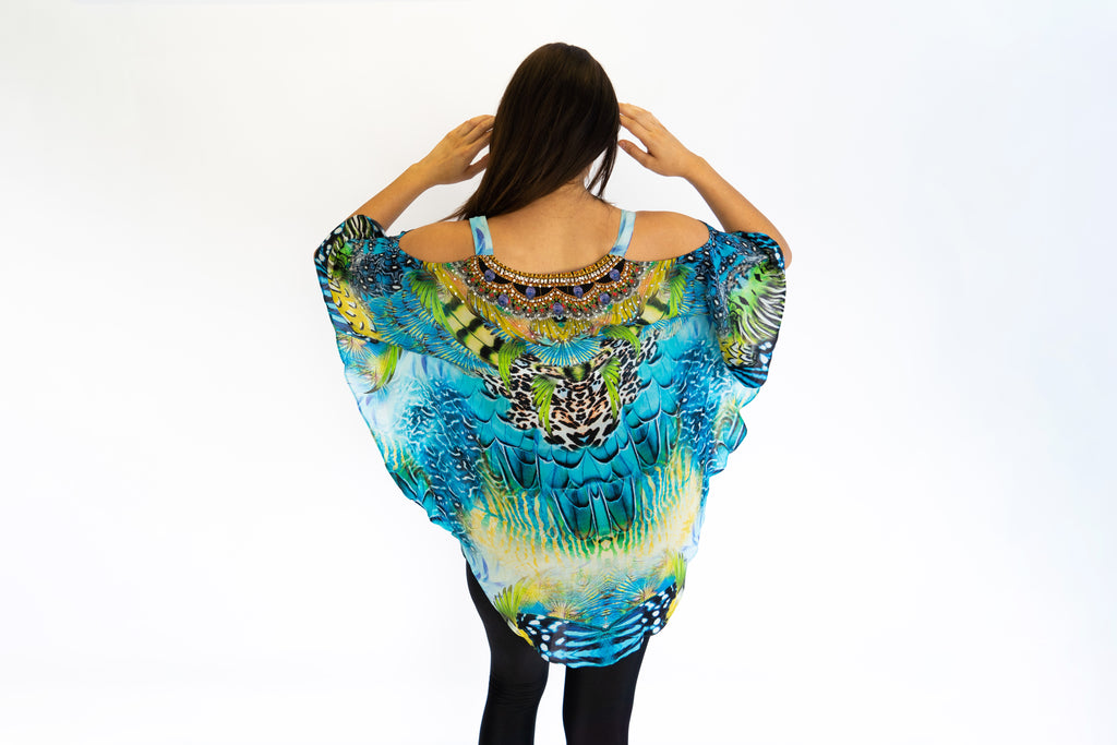 SEA ENCHANTMENT COLD SHOULDER TOP