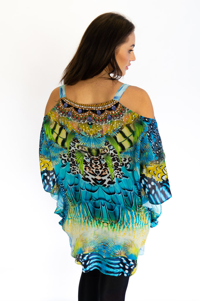 SEA ENCHANTMENT COLD SHOULDER TOP