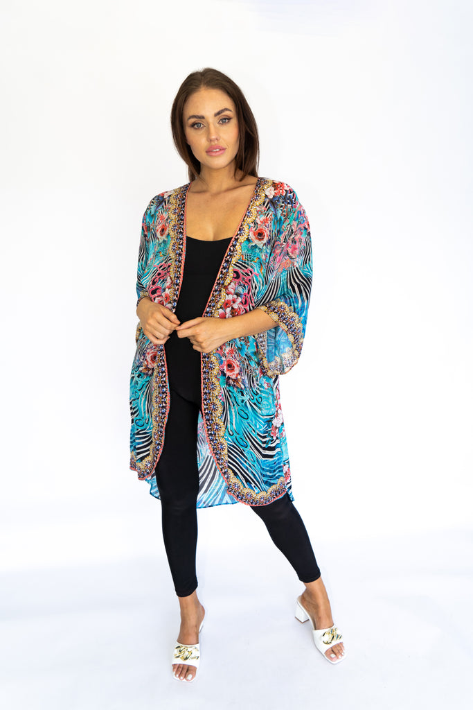 WARRIOR GARDEN MID LENGTH KIMONO