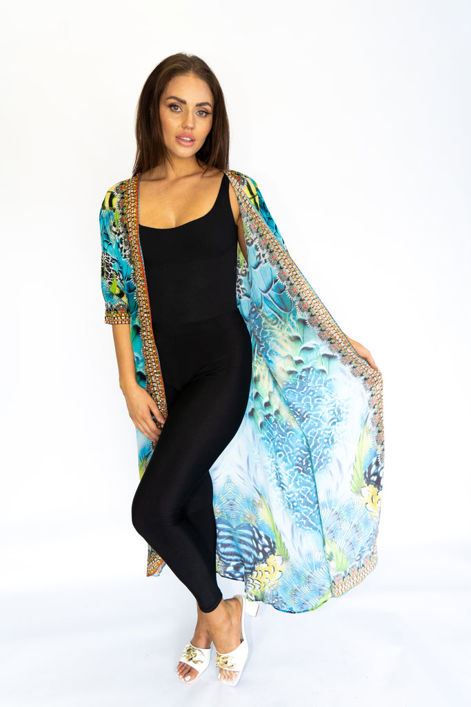 SEA ENCHANTMENT LONG KIMONO