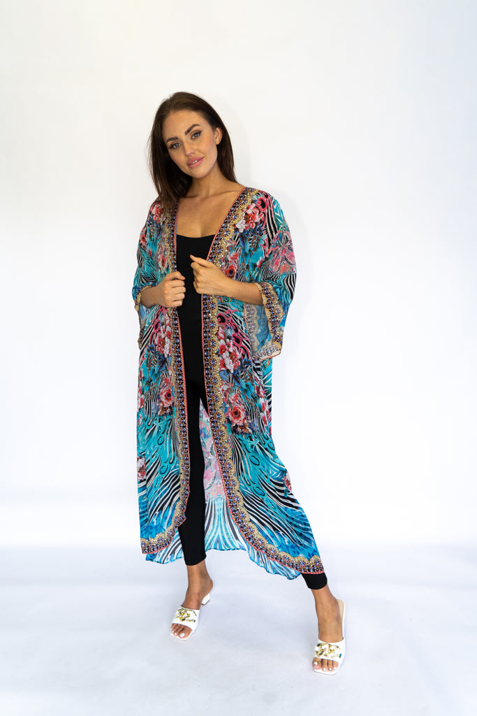 WARRIOR GARDEN LONG KIMONO