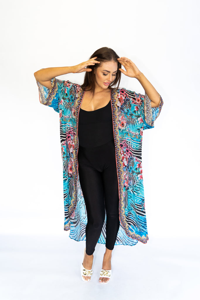 WARRIOR GARDEN LONG KIMONO