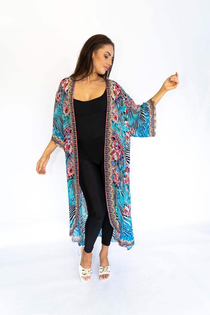 WARRIOR GARDEN LONG KIMONO