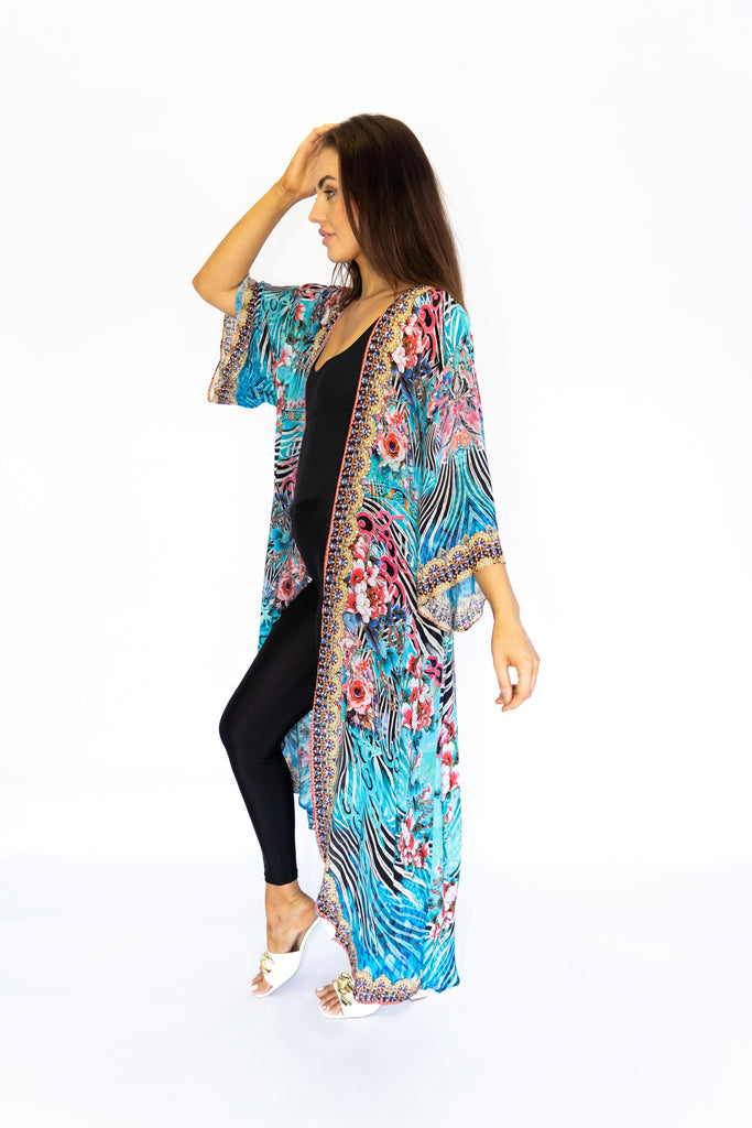 WARRIOR GARDEN LONG KIMONO