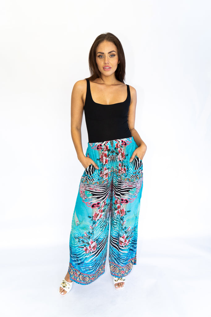 WARRIOR GARDEN PALAZZO PANT