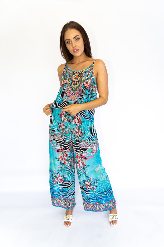 WARRIOR GARDEN PALAZZO PANT