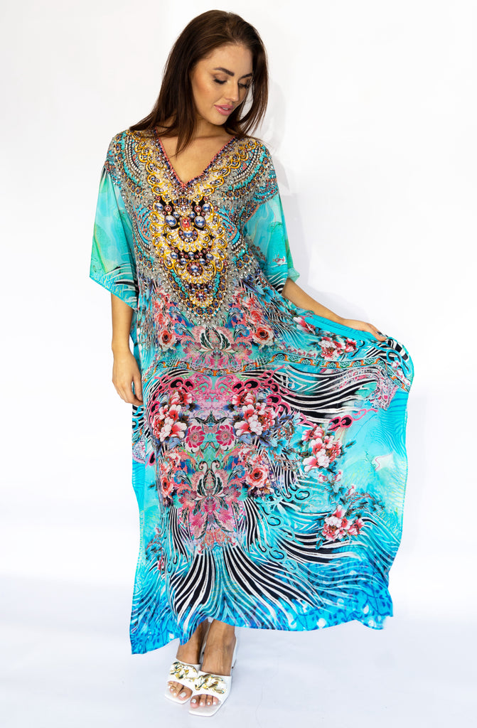 WARRIOR GARDEN LONG KAFTAN