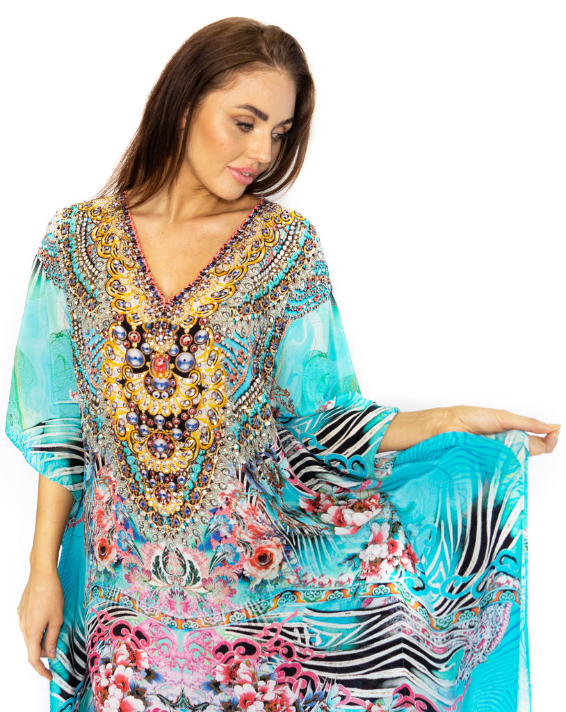 WARRIOR GARDEN LONG KAFTAN