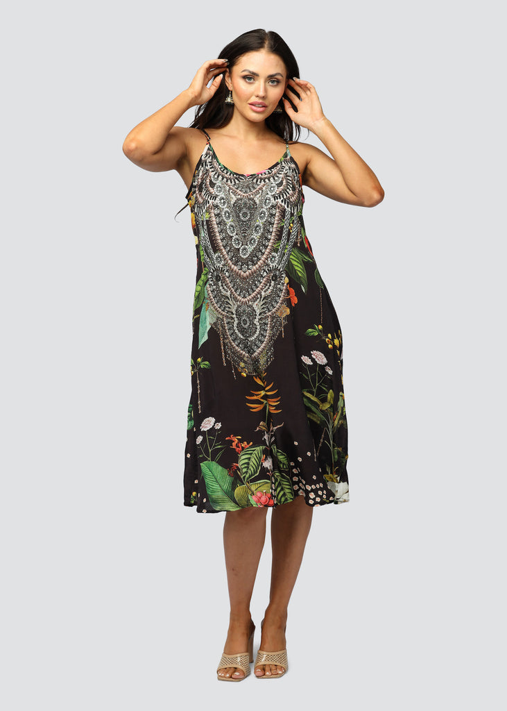 DARK JUNGLE MAXI DRESS