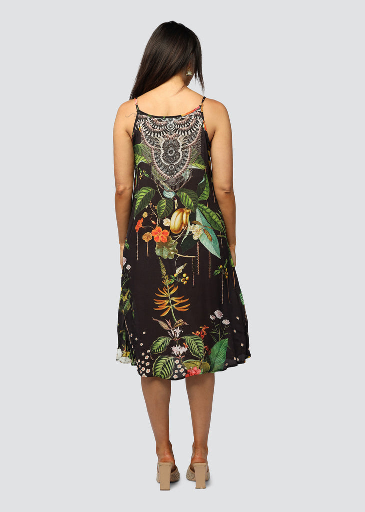 DARK JUNGLE MAXI DRESS