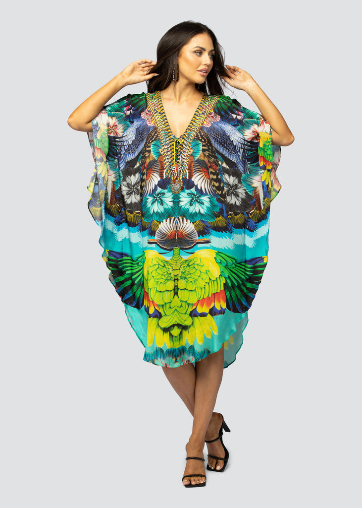 FEATHER FANTASY BUTTERFLY MID KAFTAN