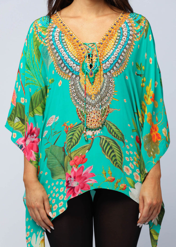 GREEN EYES SHORT KAFTAN