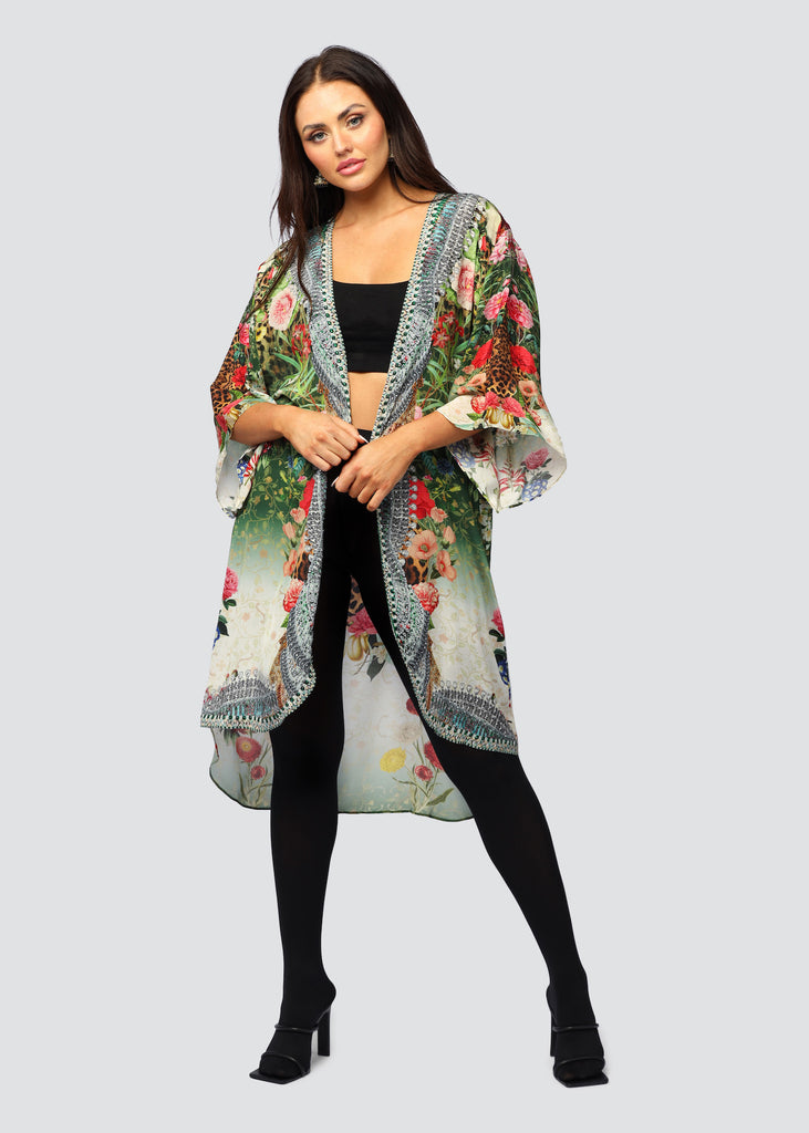 GREEN VALLEY MID LENGTH KIMONO