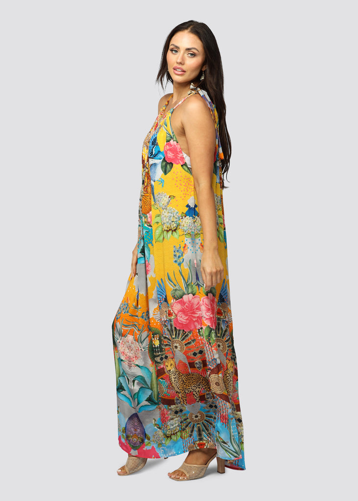 PITAMBARA ~ DRAWSTRING MAXI DRESS