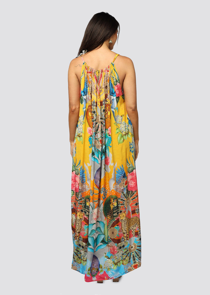 PITAMBARA ~ DRAWSTRING MAXI DRESS