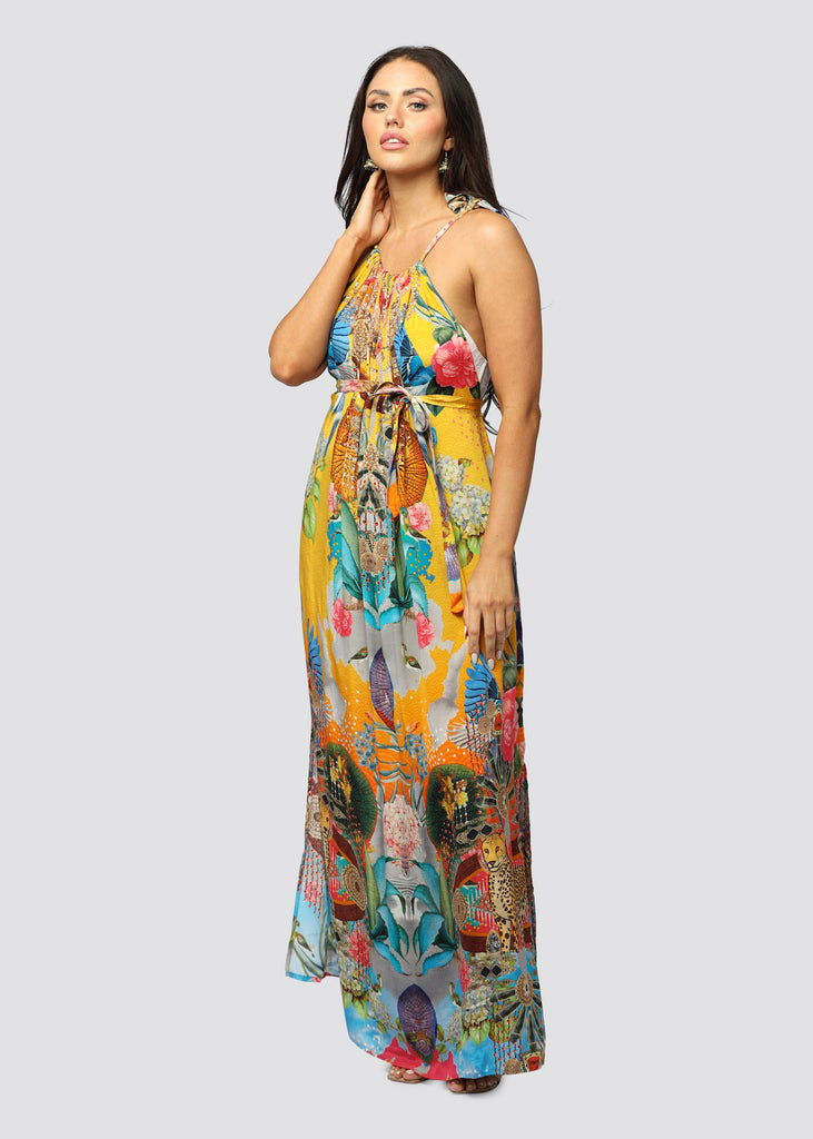 PITAMBARA ~ DRAWSTRING MAXI DRESS