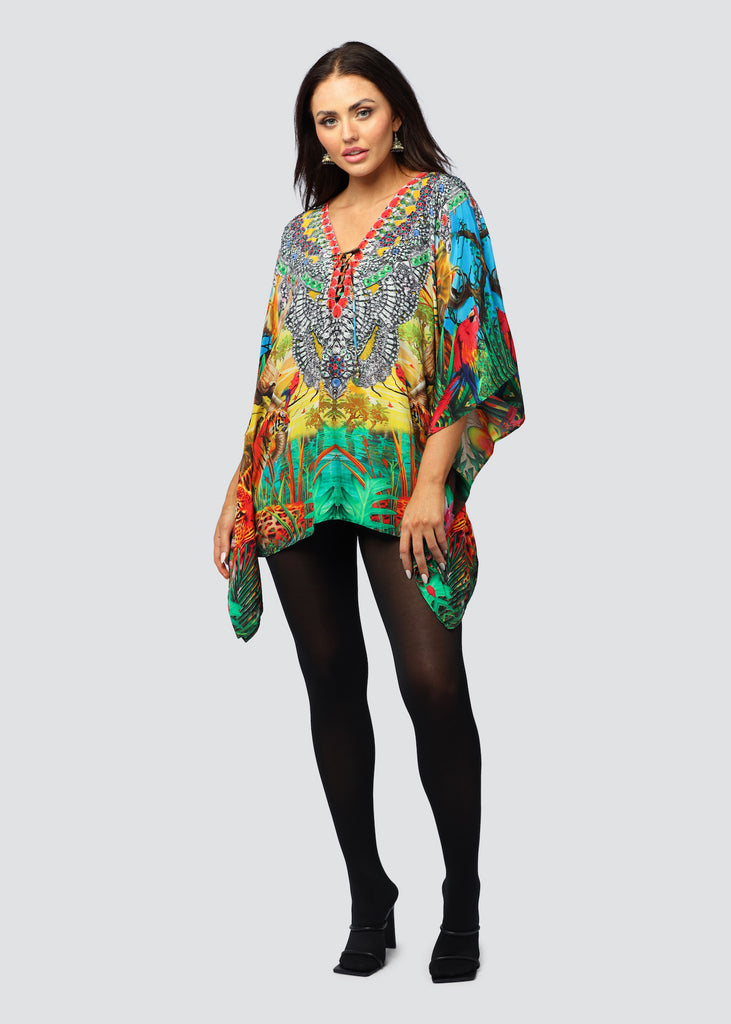 QUEEN OF JUNGLE SHORT KAFTAN