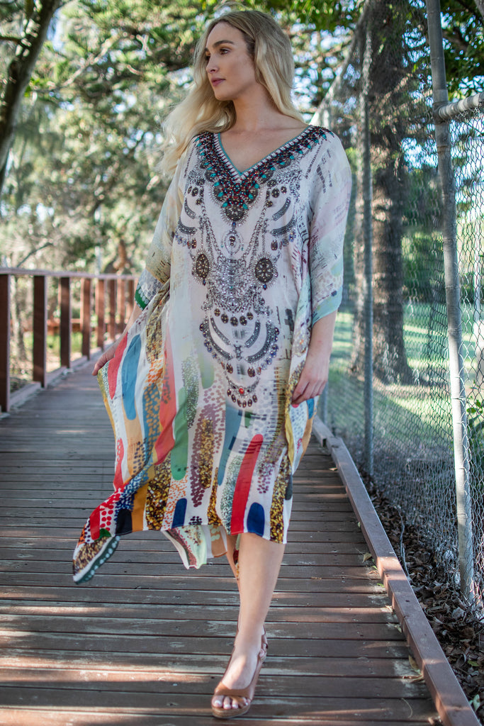 RAIN OF COLOURS MID KAFTAN