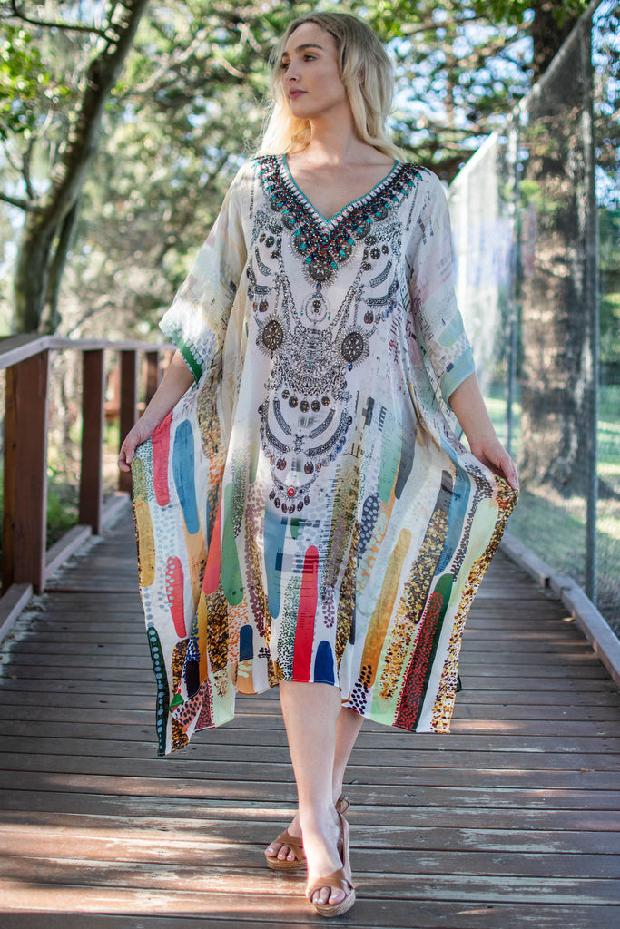 RAIN OF COLOURS MID KAFTAN