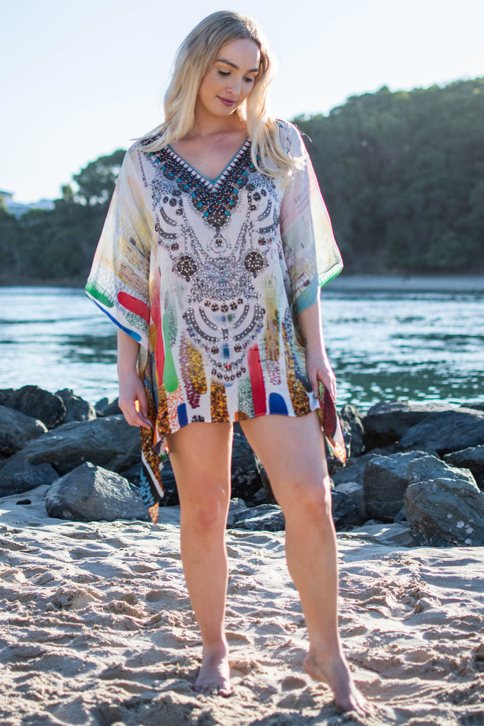 RAIN OF COLOURS SHORT KAFTAN