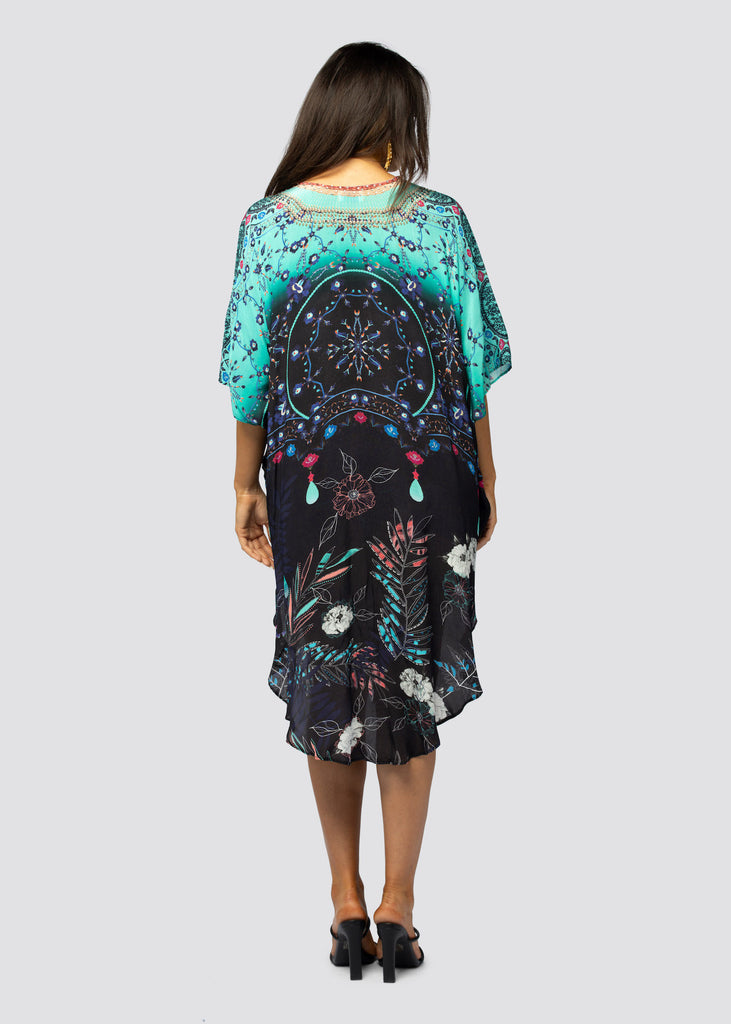 SKY IS BLUE ~ BUTTERFLY MID KAFTAN