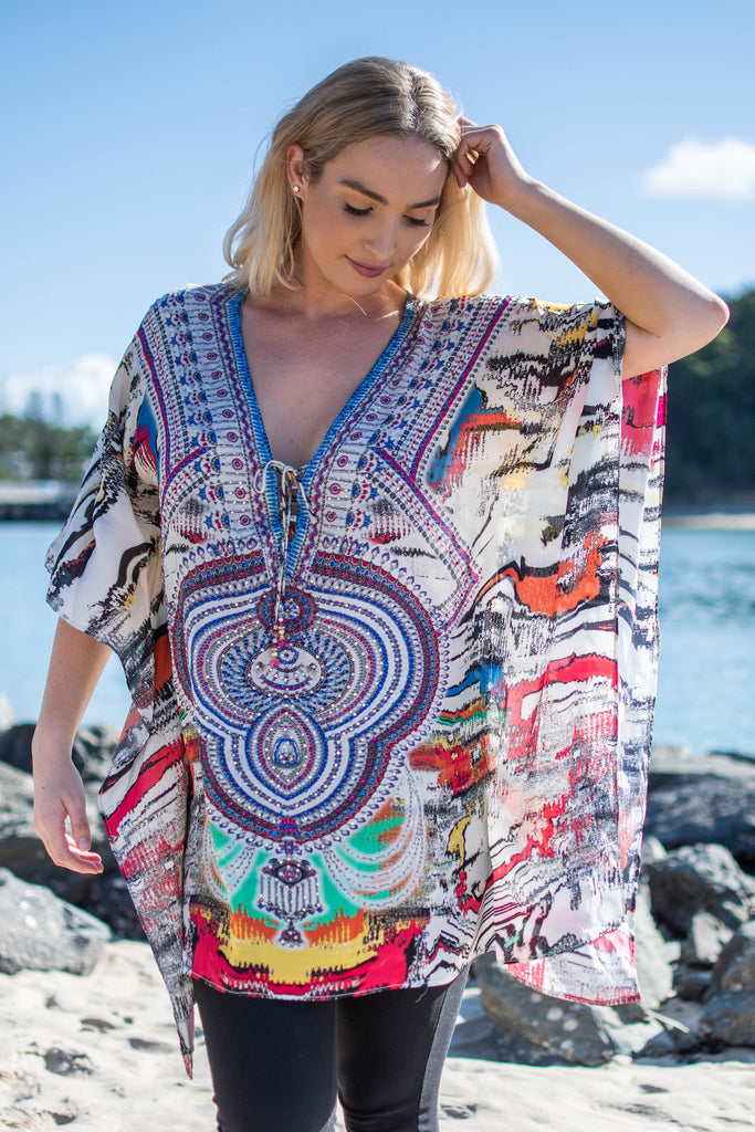 THOUGHTS OF MIND SHORT KAFTAN