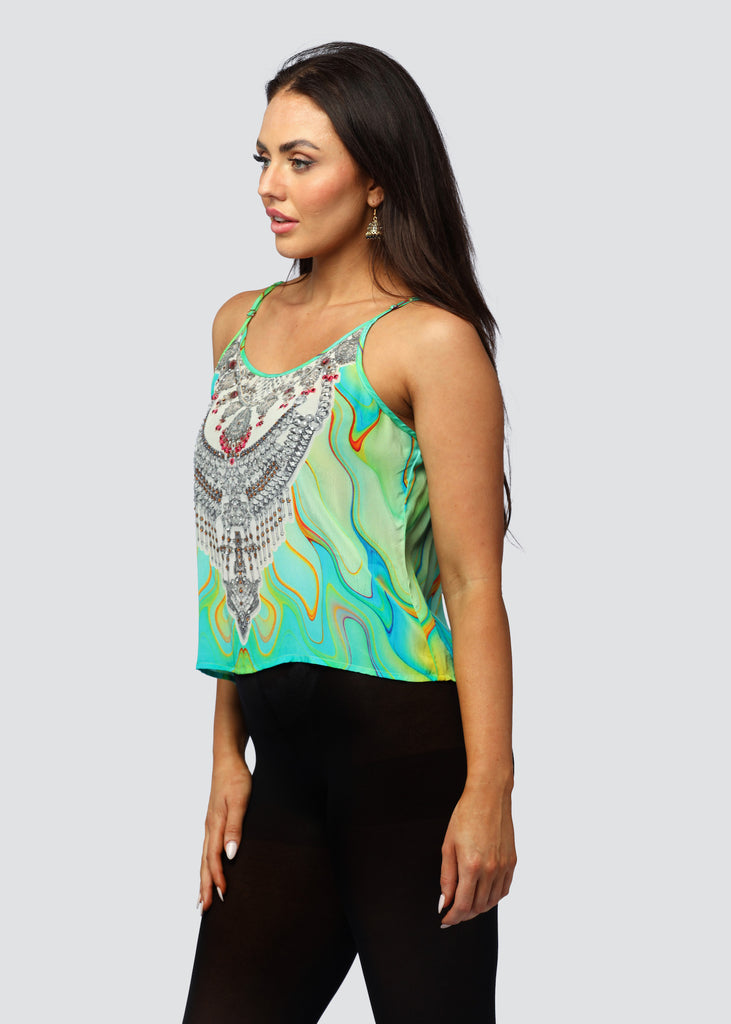 TROPICAL OCEAN ~ CAMI TOP