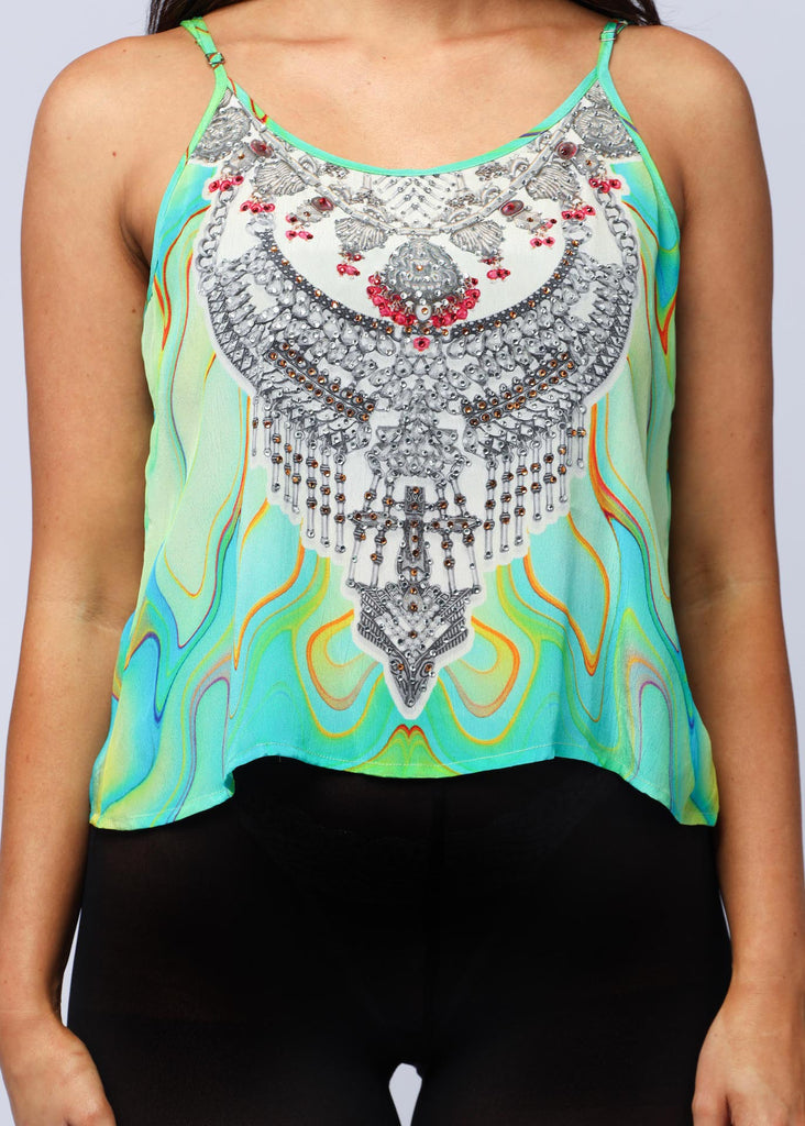 TROPICAL OCEAN ~ CAMI TOP