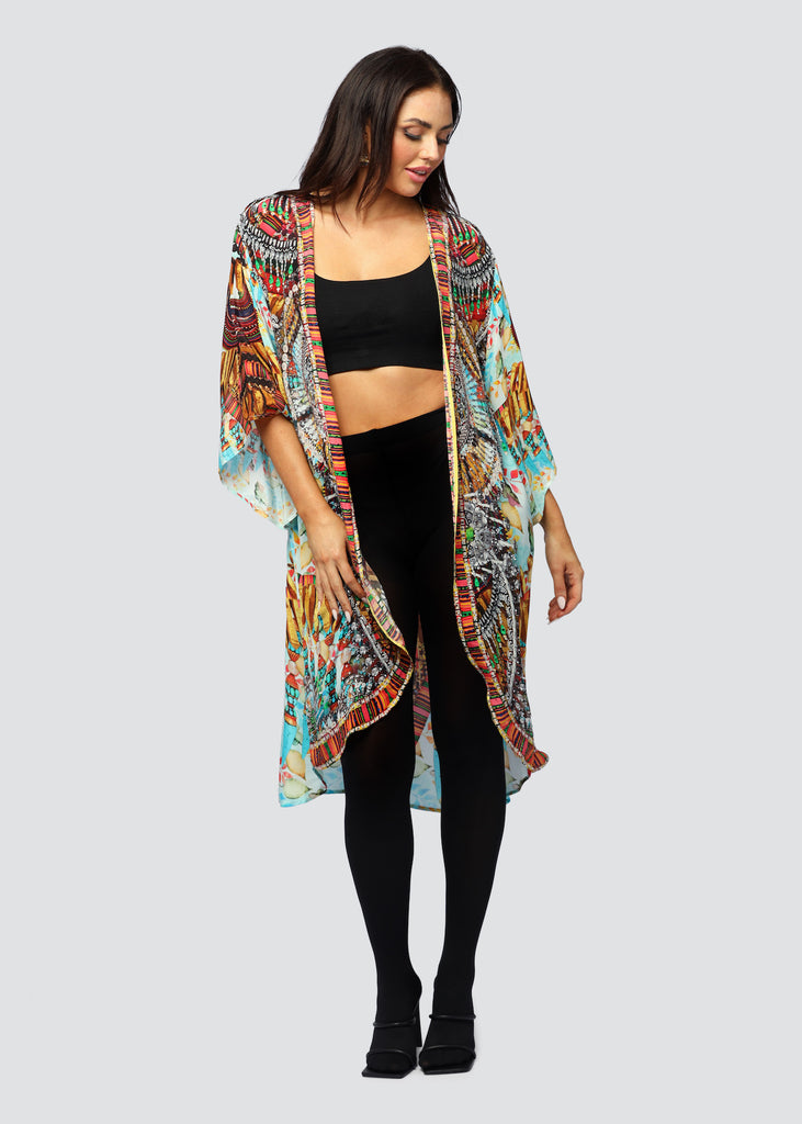 WINGS OF NATURE MID LENGTH KIMONO