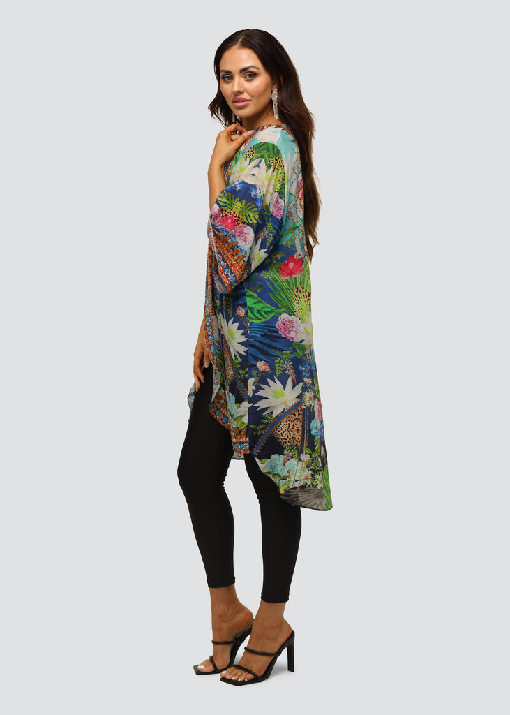 PUSHPAVALLI MID LENGTH KIMONO