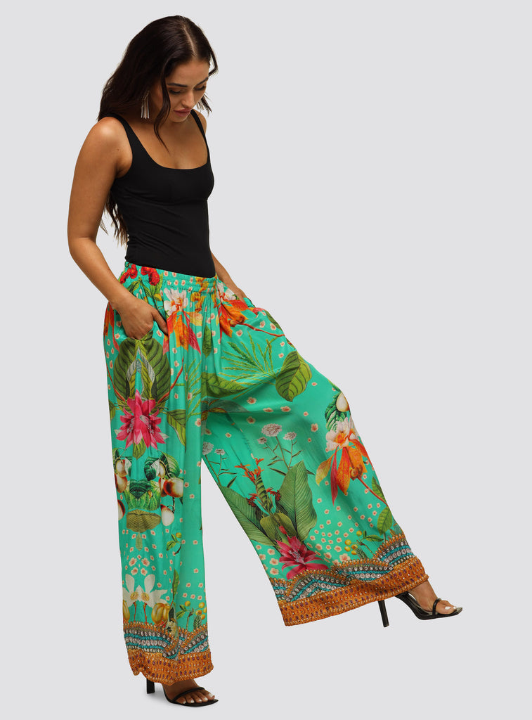 GREEN EYES PALAZZO PANT