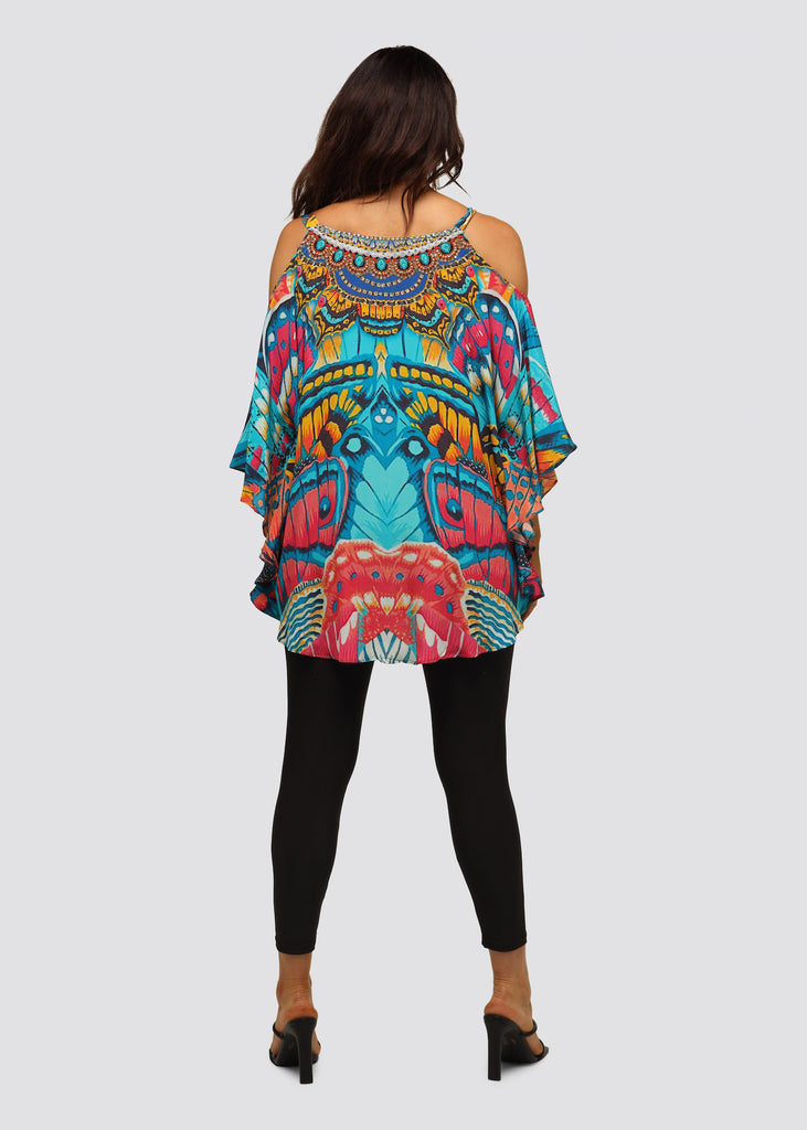 BUTTERFLY KINGDOM COLD SHOULDER TOP