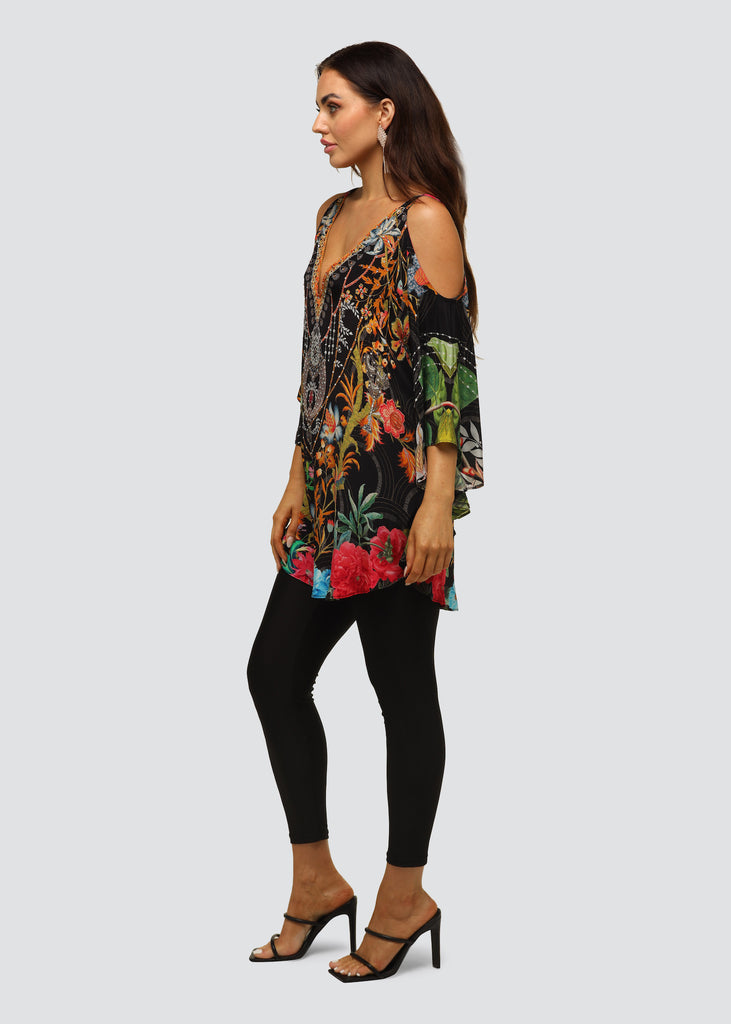 SHRINGAR COLD SHOULDER TOP