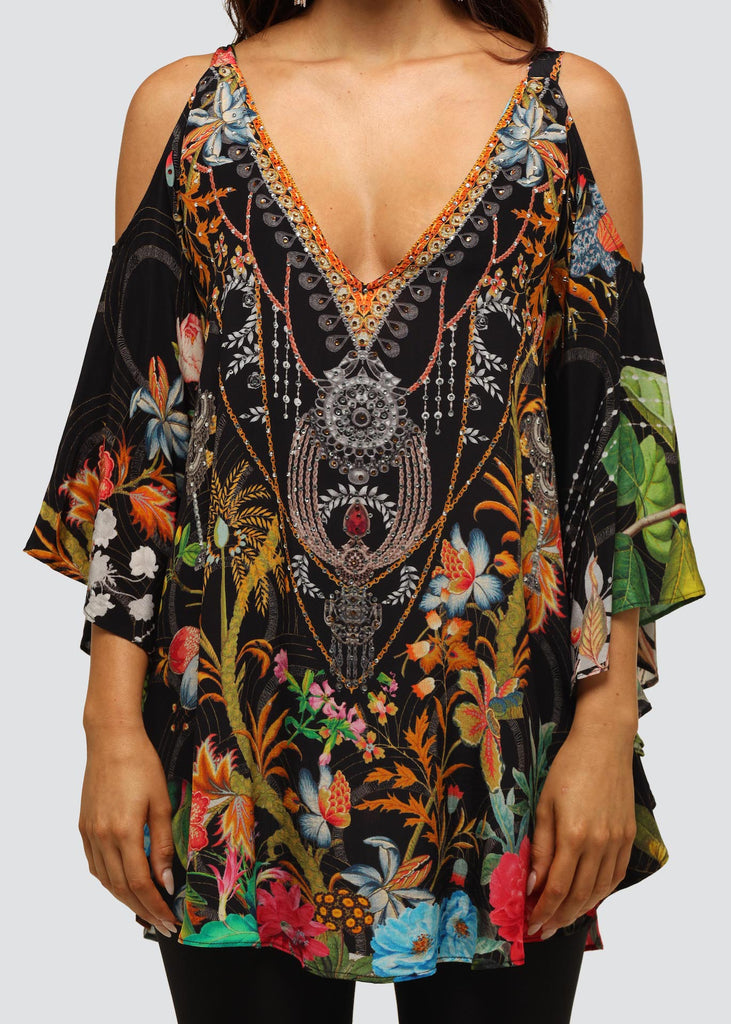 SHRINGAR COLD SHOULDER TOP