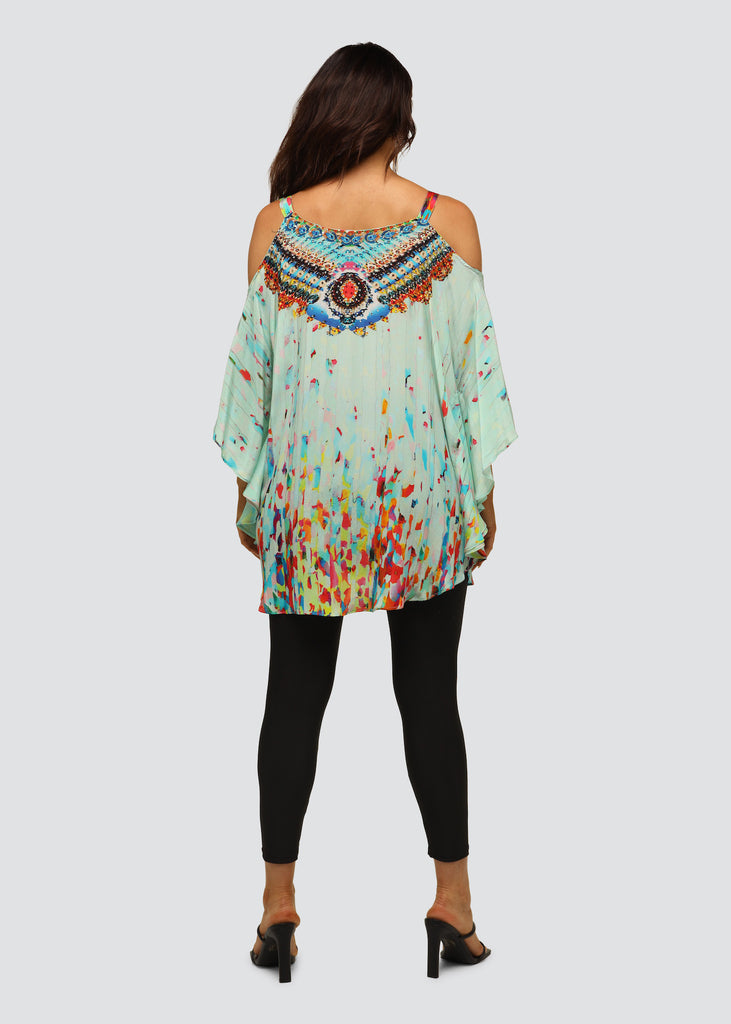 KAFTAN QUEEN COLD SHOULDER TOP