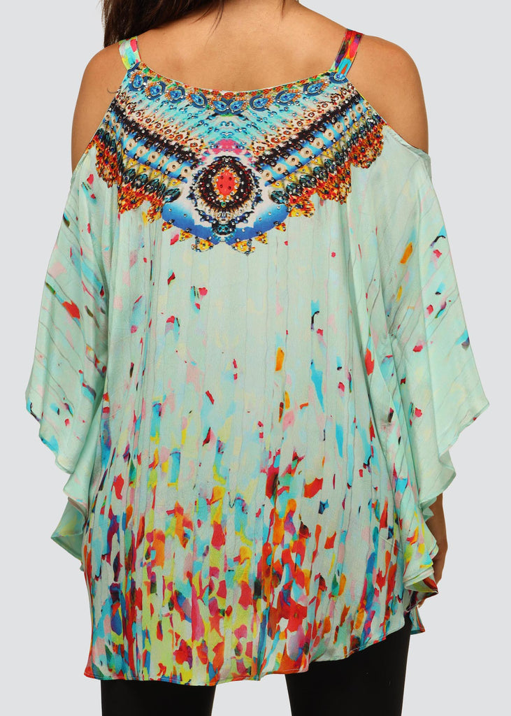 KAFTAN QUEEN COLD SHOULDER TOP