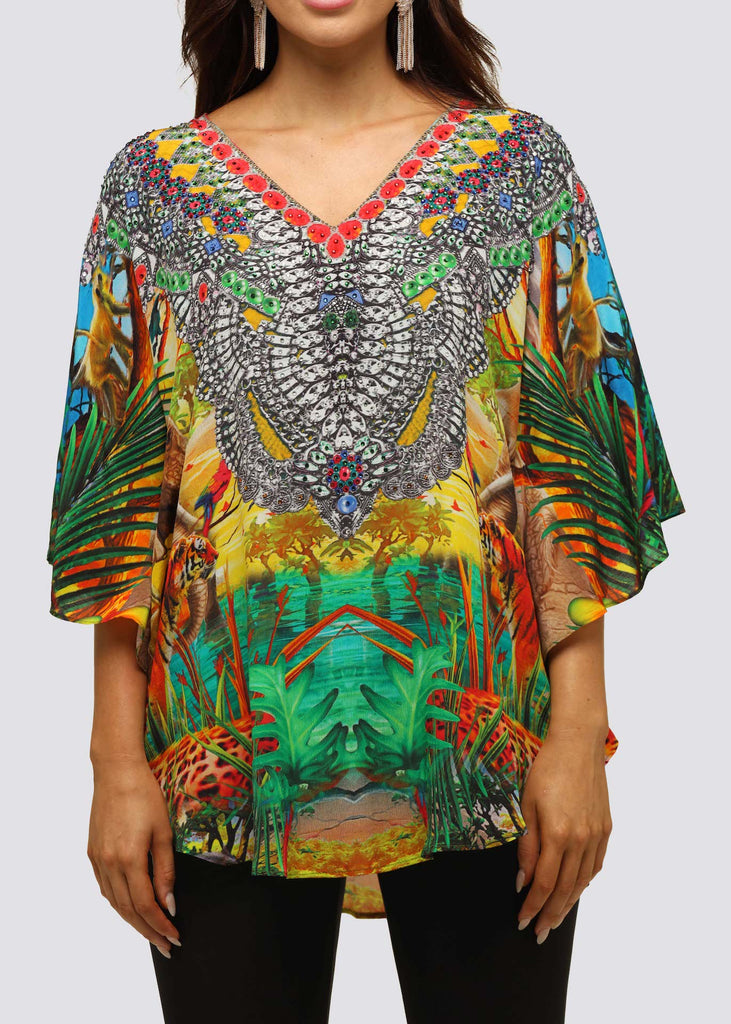 QUEEN OF JUNGLE ~ BUTTERFLY TOP