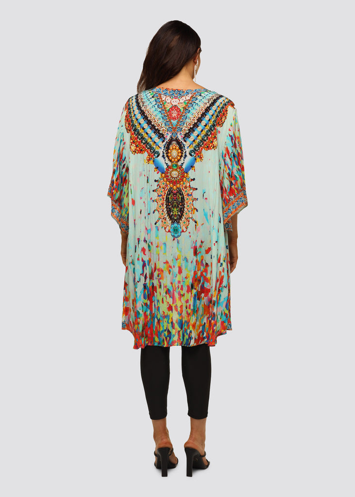 KAFTAN QUEEN MID LENGTH KIMONO